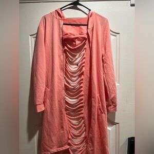 Women’s Cutout Jacket With Hoodie